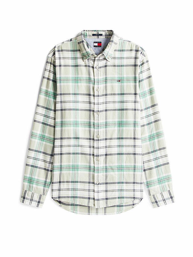 TOMMY JEANS Hemd Regular Fit  hellgrün   XL herren